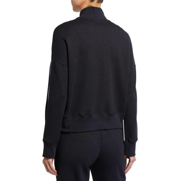 ATM Anthony Thomas Melillo French Terry Track Jacket XS Black Piped Full Zip Up - Picture 3 of 11